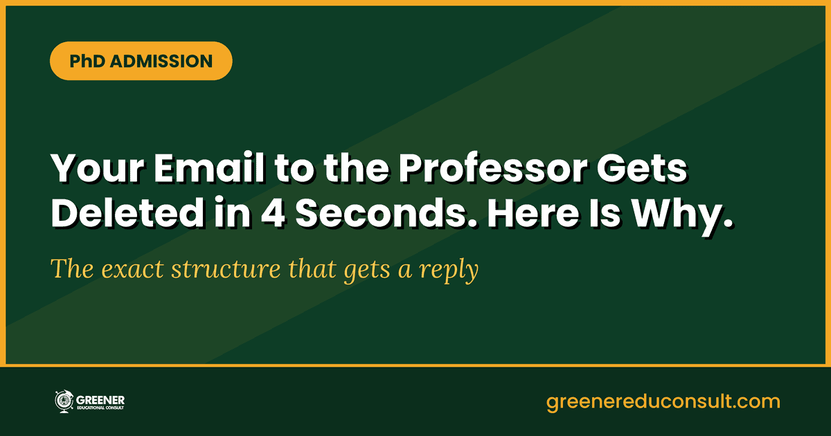 How to Email Professors for PhD Admission