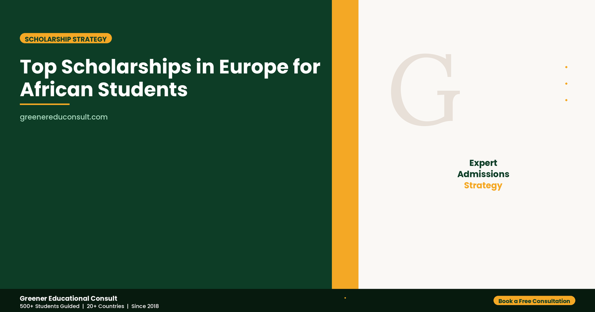 Top fully funded scholarships in Europe for African students