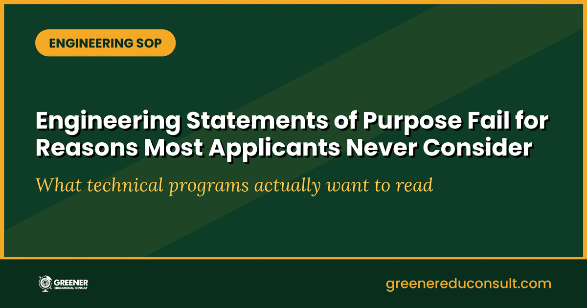 How to Write a Statement of Purpose for Engineering Programs