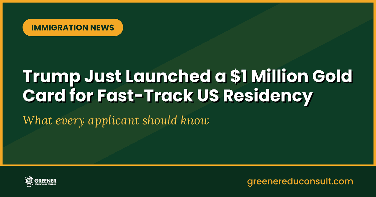 Breaking: Trump Launches $1 Million Gold Card Visa for Fast Track U.S. Residency